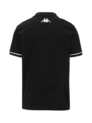 Polo de Rugby Noir Garçon Kappa Barli 2