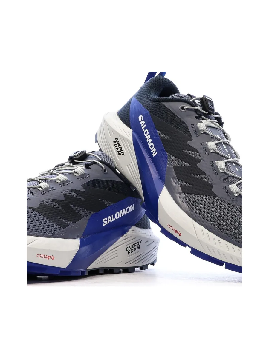 Chaussures de Trail Gris/Bleu Homme Salomon Sense Ride 5 7