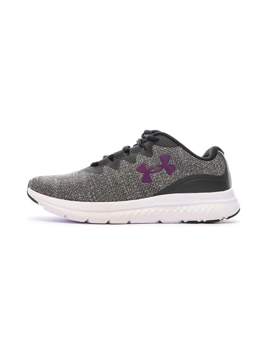 Chaussures de running Grises/Violettes Femme Under Armour Charged 2