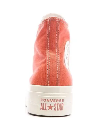 Baskets Oranges Femme Converse Chuck Taylor All Star Lift 3