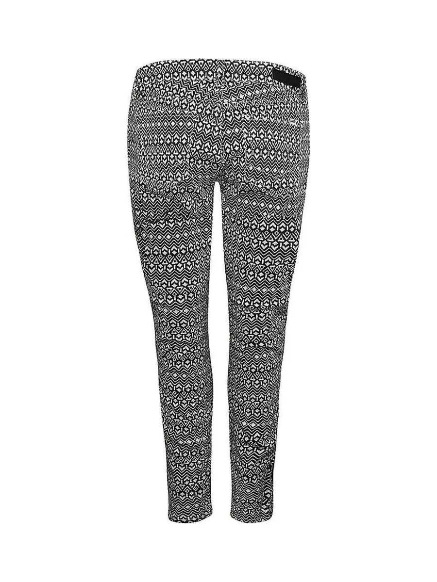 Jean Skinny Blanc/Noir Femme Vans Moto 3