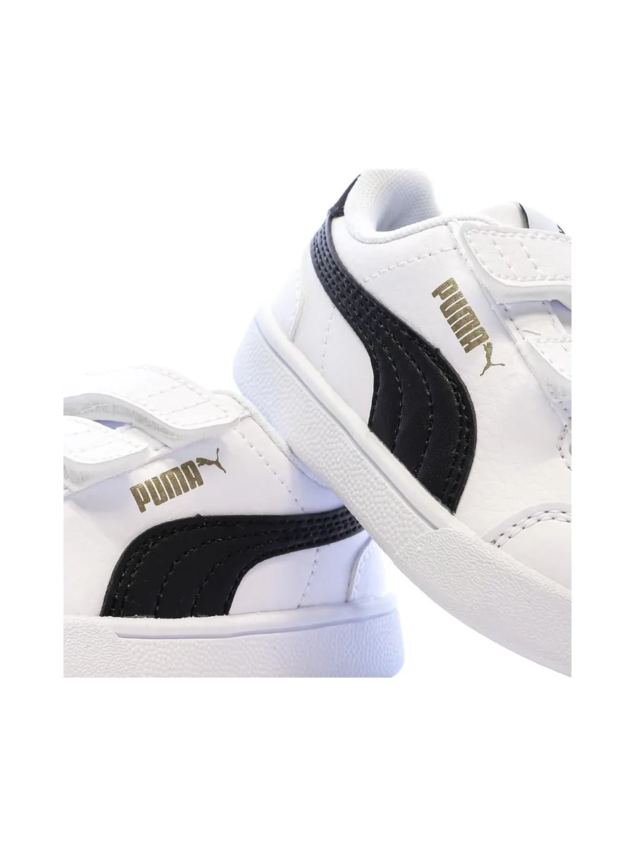Baskets Blanc/Noir Garçon Puma Shuffle 8