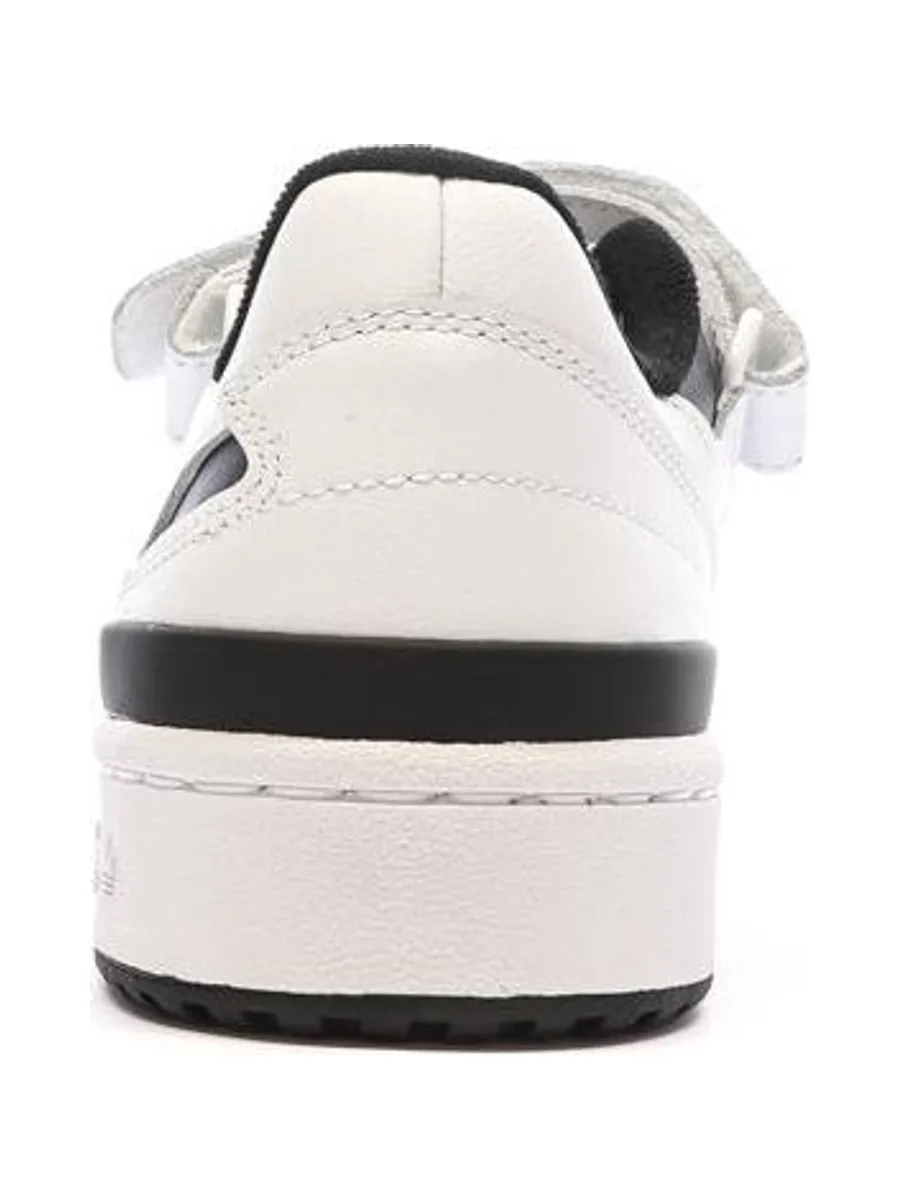 Baskets Blanches/Noires Homme Adidas Forum Low 4