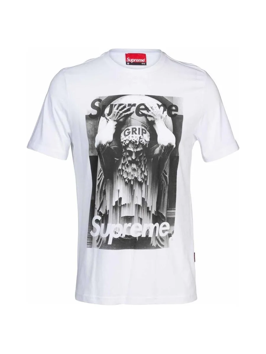 T-shirt Blanc Homme Supreme Grip God 2