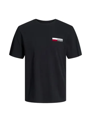 T-Shirt Noir Garçon Jack & Jones Corp 2