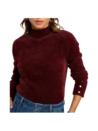Pull Bordeaux Femme Morgan Morik 1