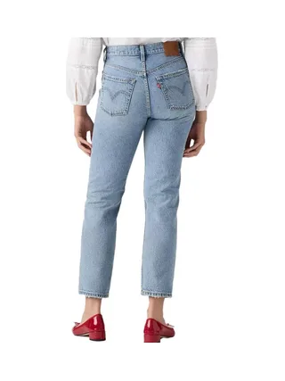 Jean Bleu délavé Femme Levi's Cropped Lightweight Med Indig 2