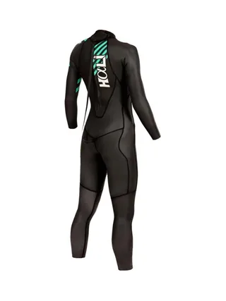 Combinaison Néoprène Mako Hali Plus Noir Vert Femme 2