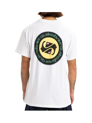 T-shirt Blanc Homme Quiksilver Circle Back 2