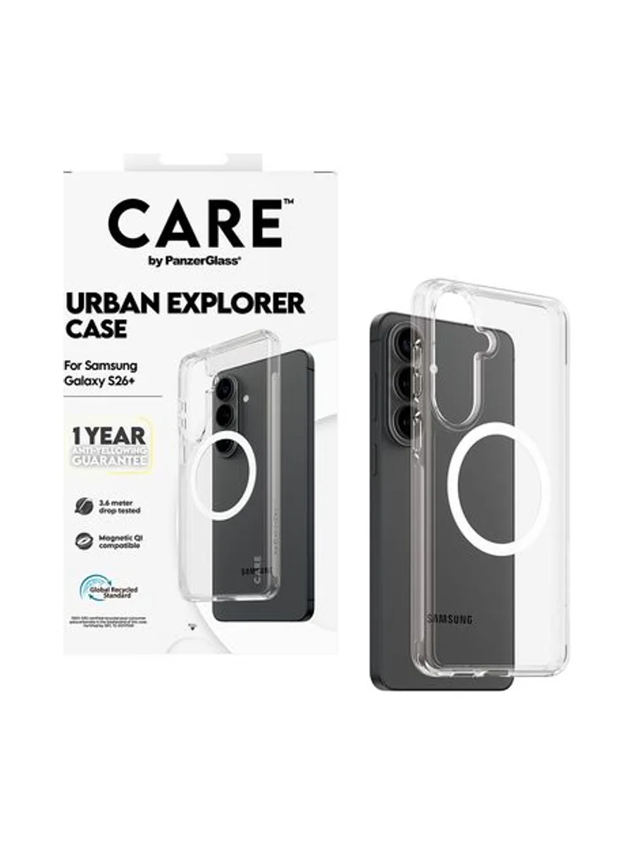 PG CARE Samsung S26+Urban clear/white Qi 5