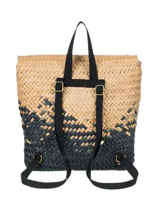 Sac à Dos en Paille Beige/Marine Femme Roxy Mysterious Boar 2
