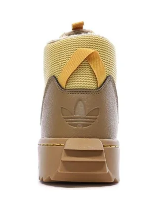 Baskets Camel/Jaune Femme Adidas Superstar Winter 3