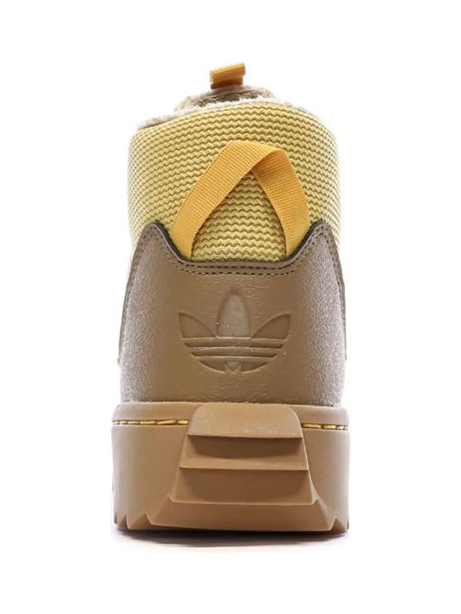 Baskets Camel/Jaune Femme Adidas Superstar Winter 4
