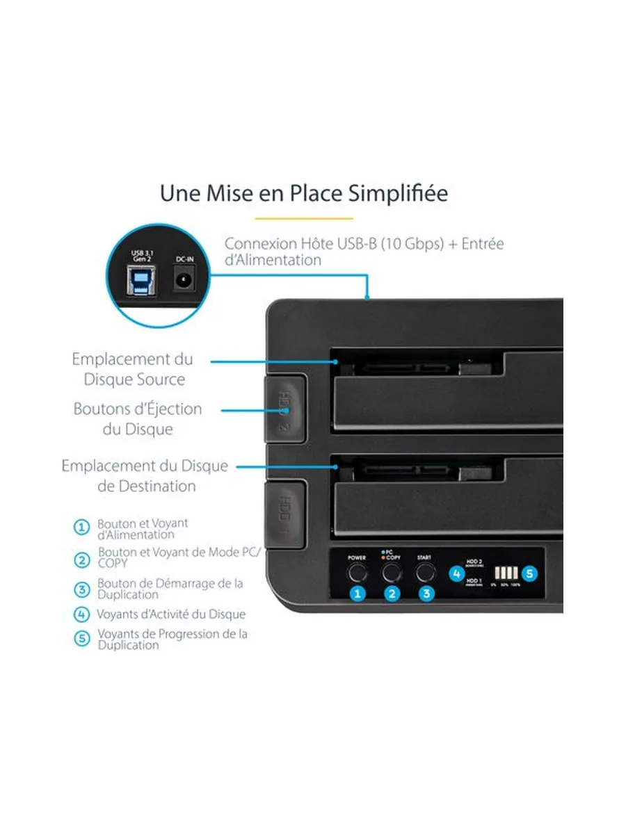 StarTech.com SDOCK2U313R media duplicator 10