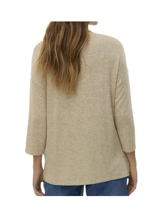 Pull Beige Chiné Femme Vero Moda Briannas 2