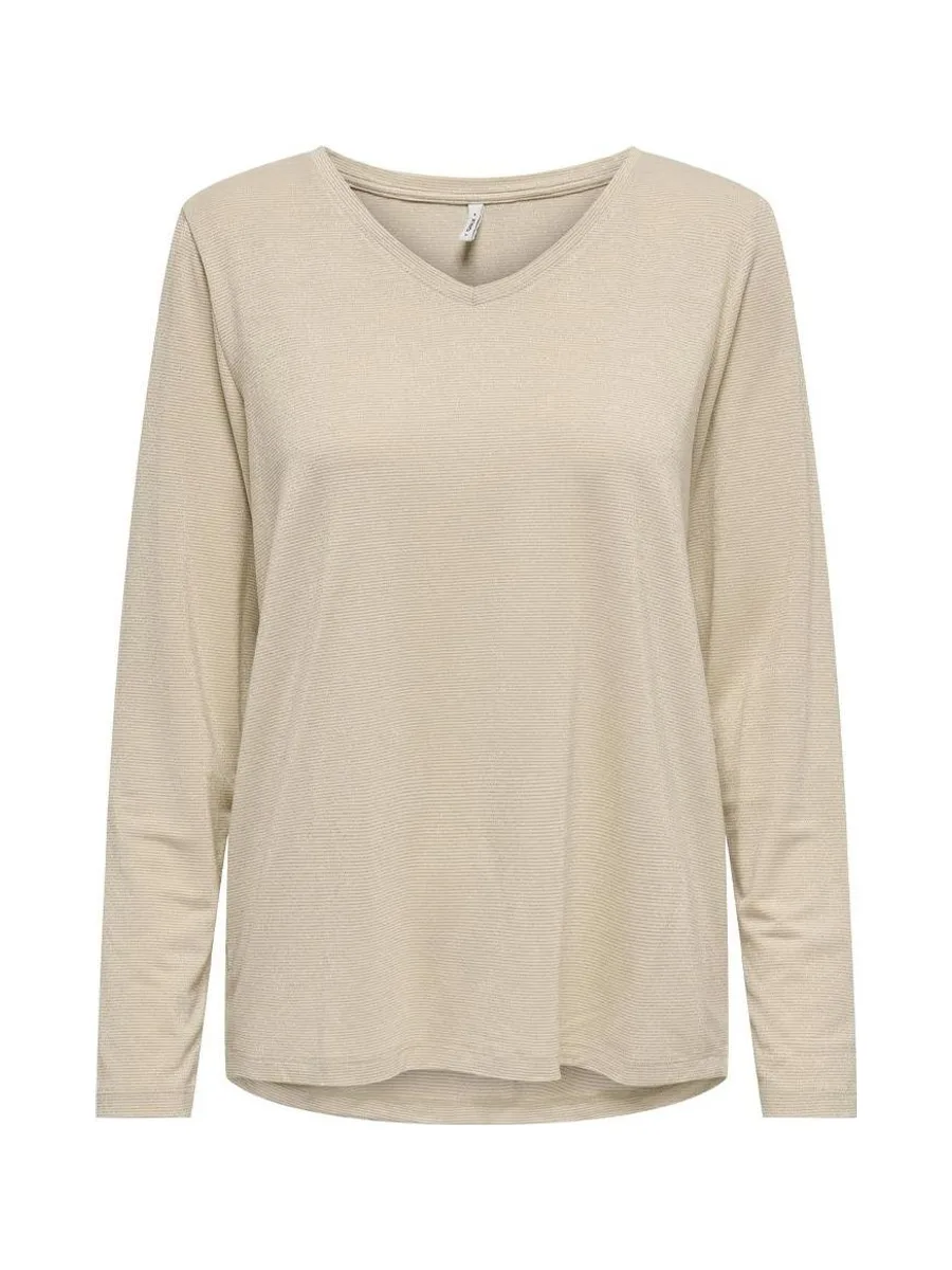 T-shirt Beige Femme Only Harly ML 2