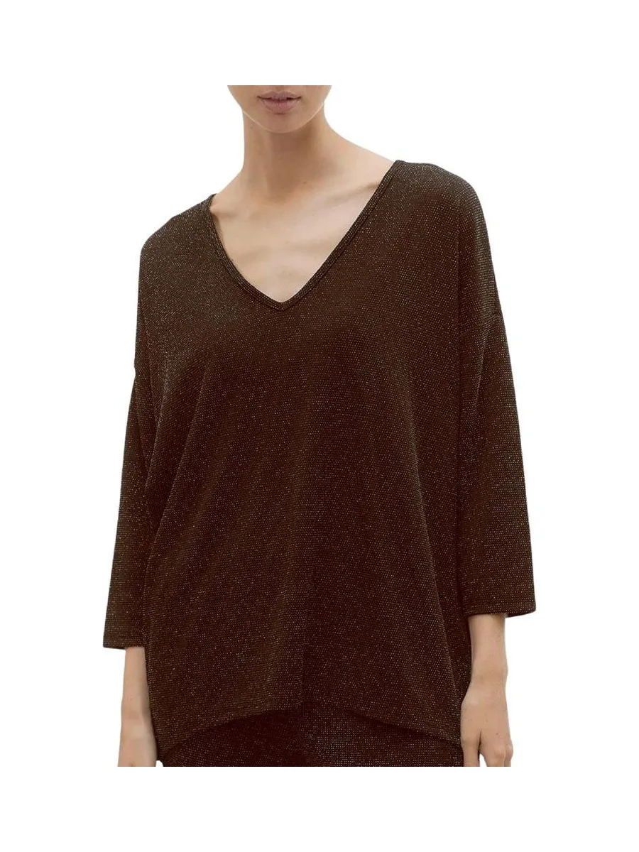 T-Shirt Marron Femme Vero Moda Kanva 2