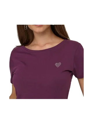 T-Shirt Violet JDY Femme Jdy Detail 3