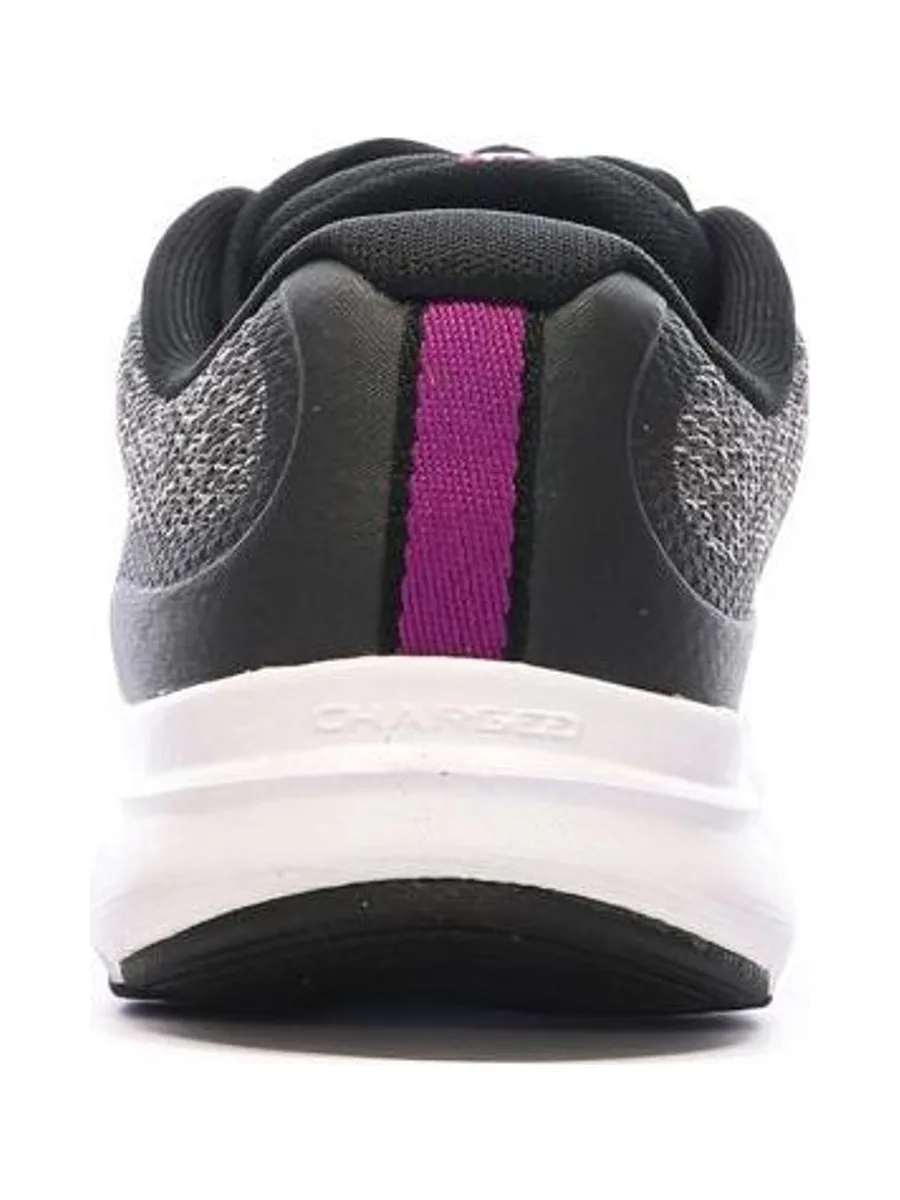 Chaussures de running Grises/Violettes Femme Under Armour Charged 4