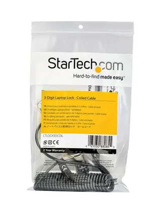 Cable Lock - Self-Coiling Cable Keyless 4