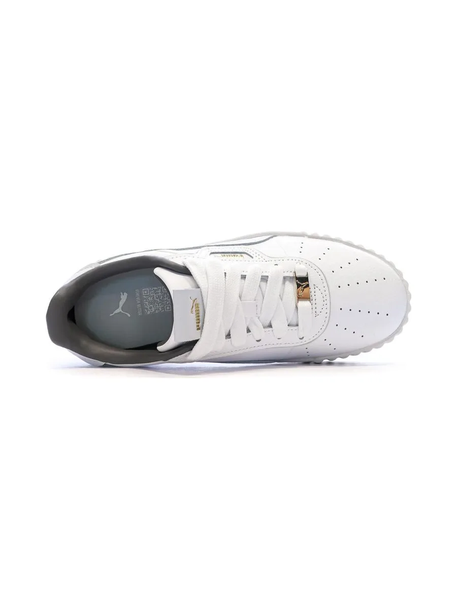 Baskets Blanc/Gris Femme Puma Carina 3.0 Luxe 5