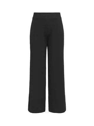 Pantalon Côtelé Noir Femme Only Wide Pant 1