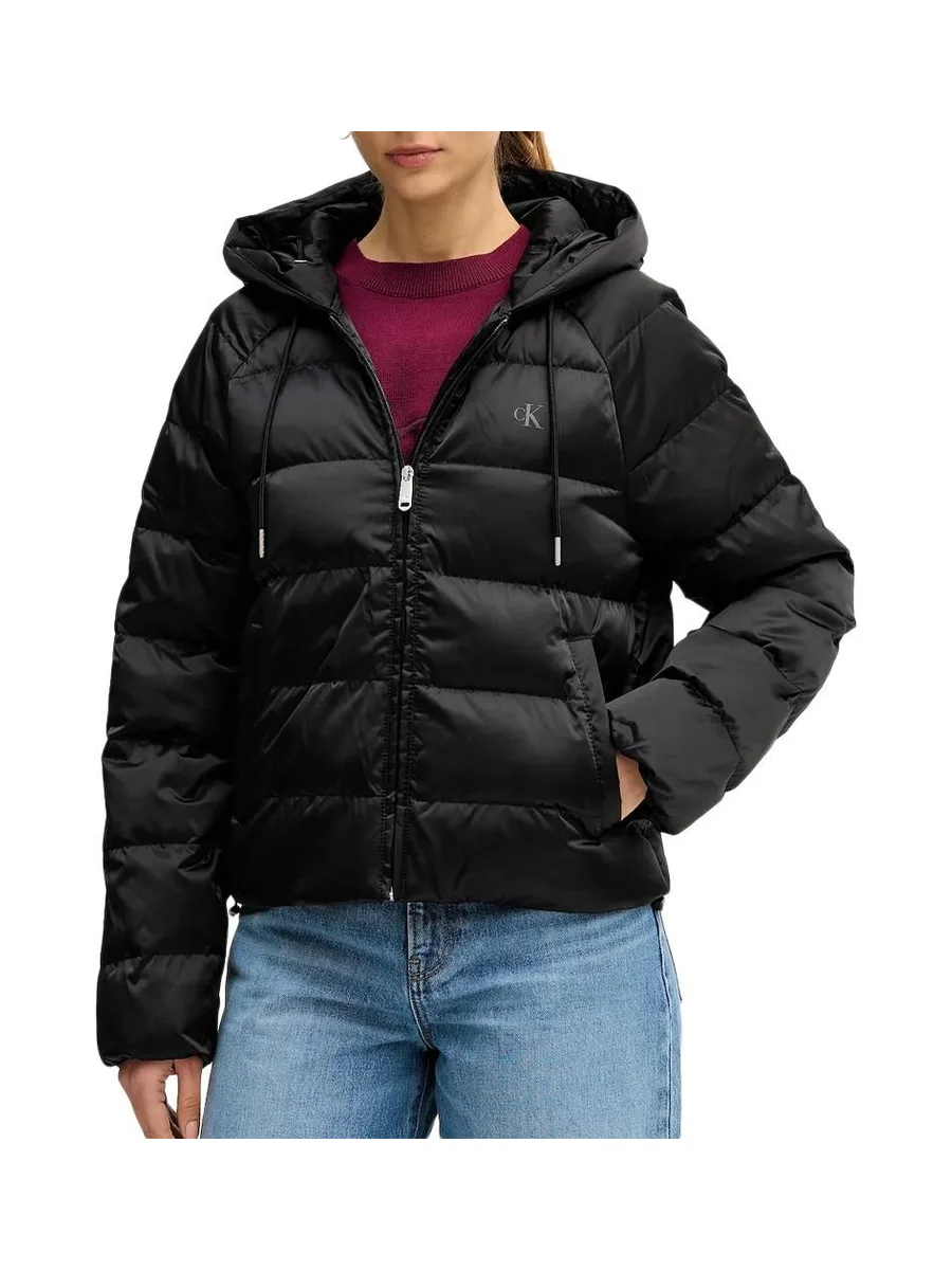 Doudoune Noire Femme Calvin Klein Jeans Satin 2