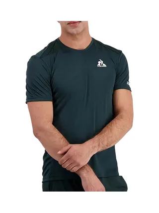 Maillot de Sport Vert Homme Le Coq Sportif Tennis 1