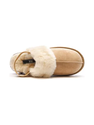 Sabots fourrés à élastique Beige Femme Xti Microfiber 4