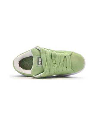 Baskets Vert/Blanc Femme Puma Suede XL 4