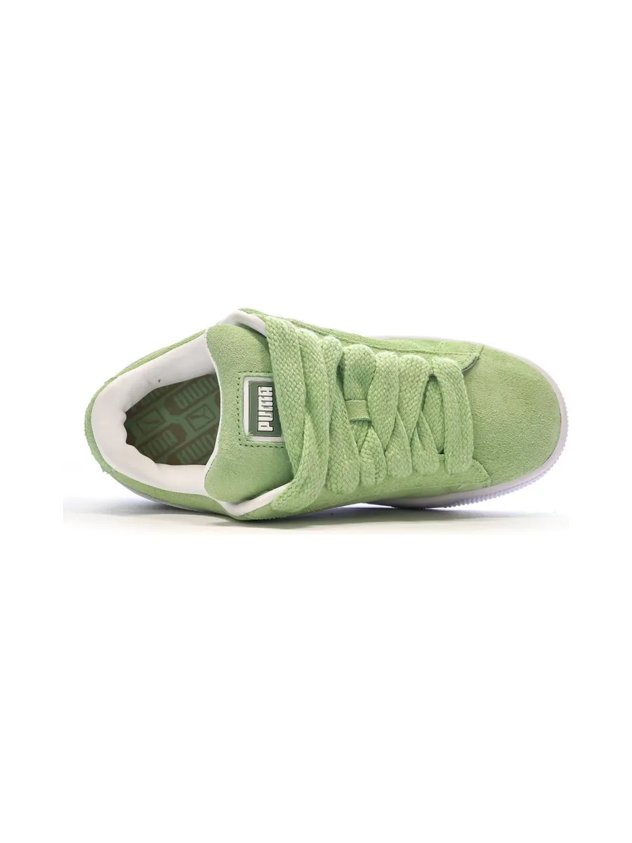 Baskets Vert/Blanc Femme Puma Suede XL 5