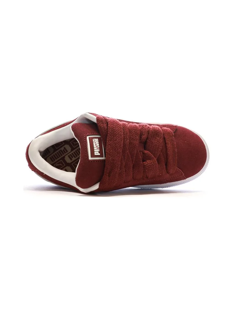 Baskets Rouges Femme Puma Suede XL 5