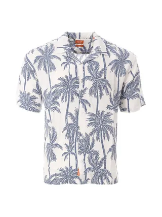 Chemise Blanche/Bleu Homme Kaporal TOSCA25 1