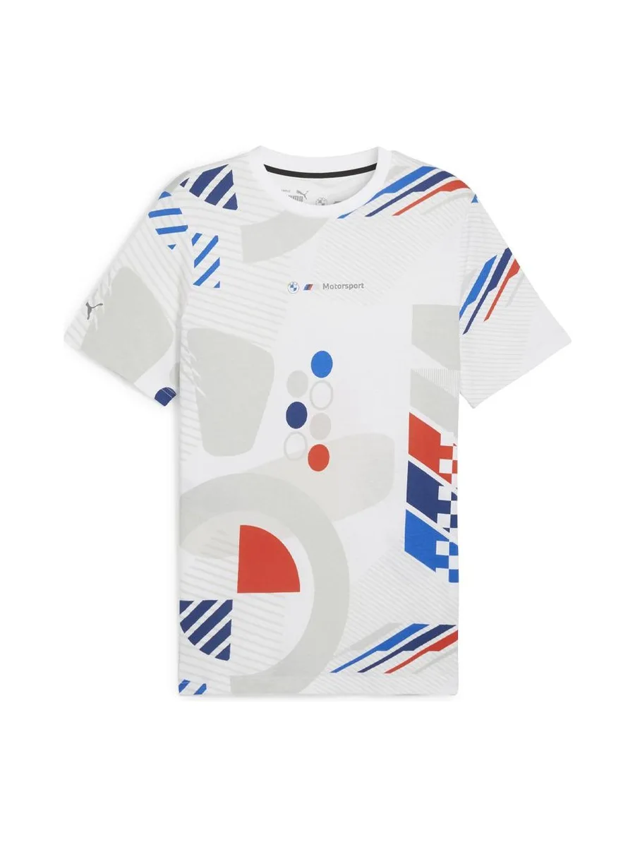 T-shirt Blanc/Bleu/Rouge Homme Puma 624153 3