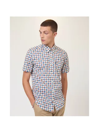 Chemise BEN SHERMAN à imprimé rétro vieilli. 3