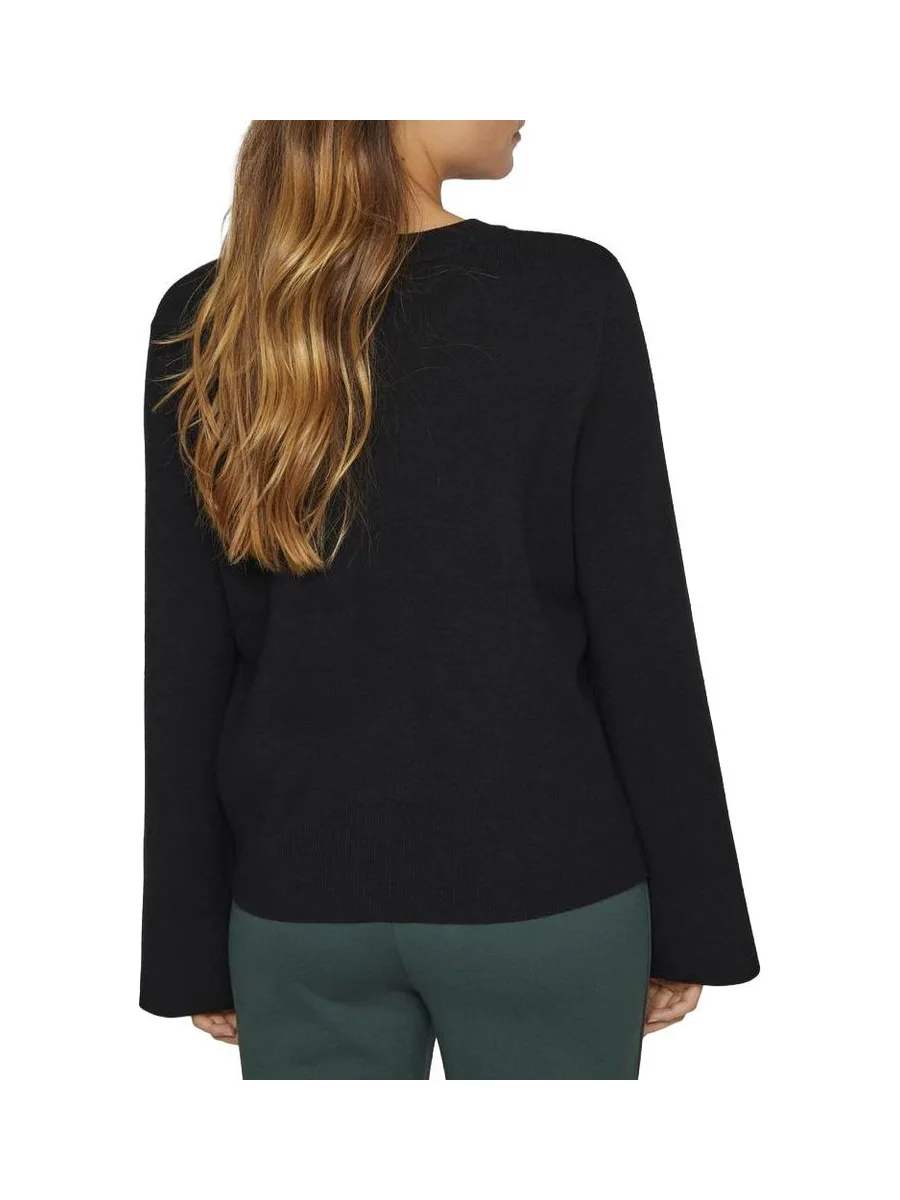 Pull Noir Femme Vila Vicassie 3