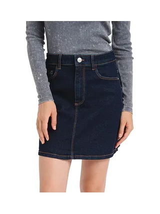 Jupe Bleu Brut Femme Pieces Juna 1