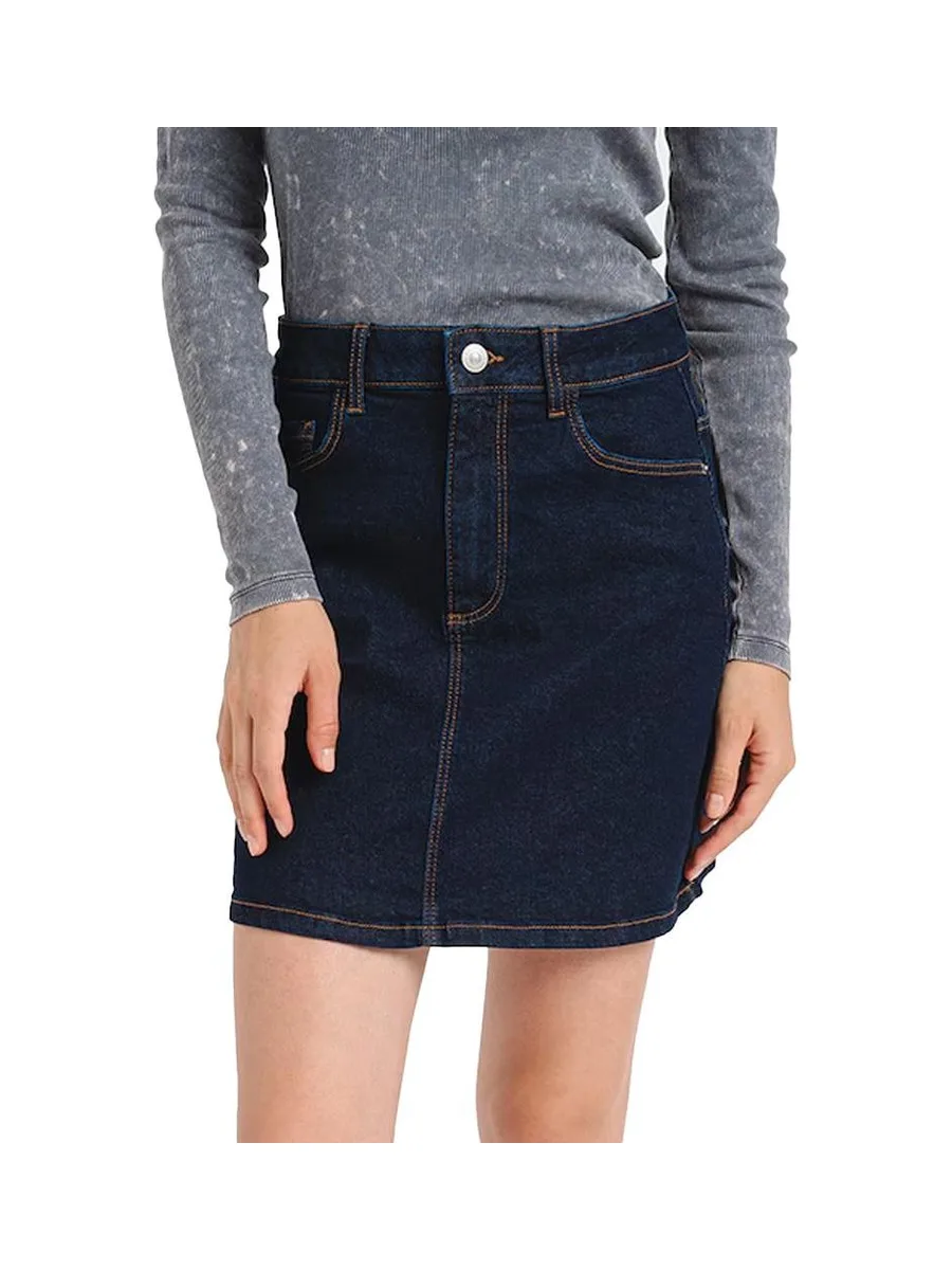 Jupe Bleu Brut Femme Pieces Juna 1