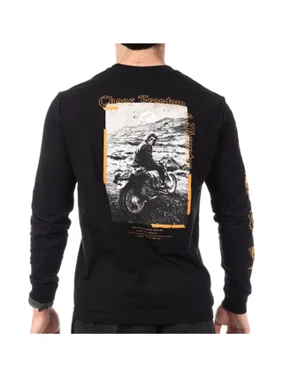 T-Shirt Manches Longues Noir Homme Kaporal REGAN 2