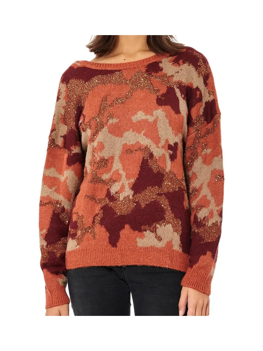 Pull Orange Femme Kaporal Camo 2