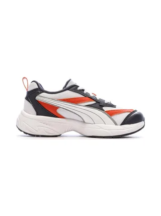 Baskets Blanc/Rouge Garçon Puma Morphic Earthy 2