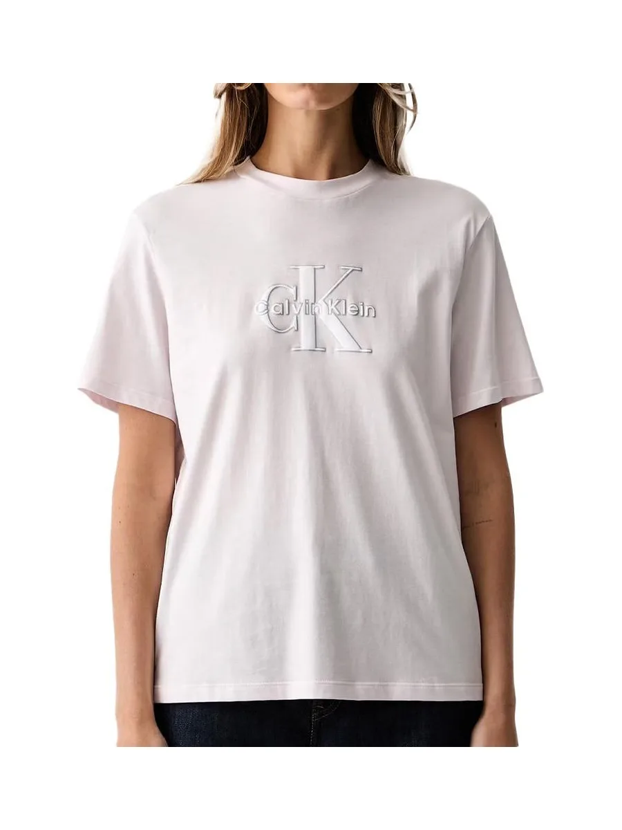 T-Shirt Rose pale Femme Calvin Klein Jeans Classic Seasonal 2
