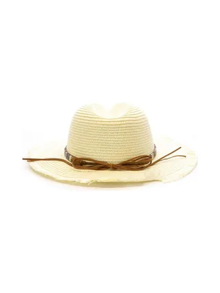Chapeaux Blanc Femme Via Lorenzo Fedora Ivoire 3