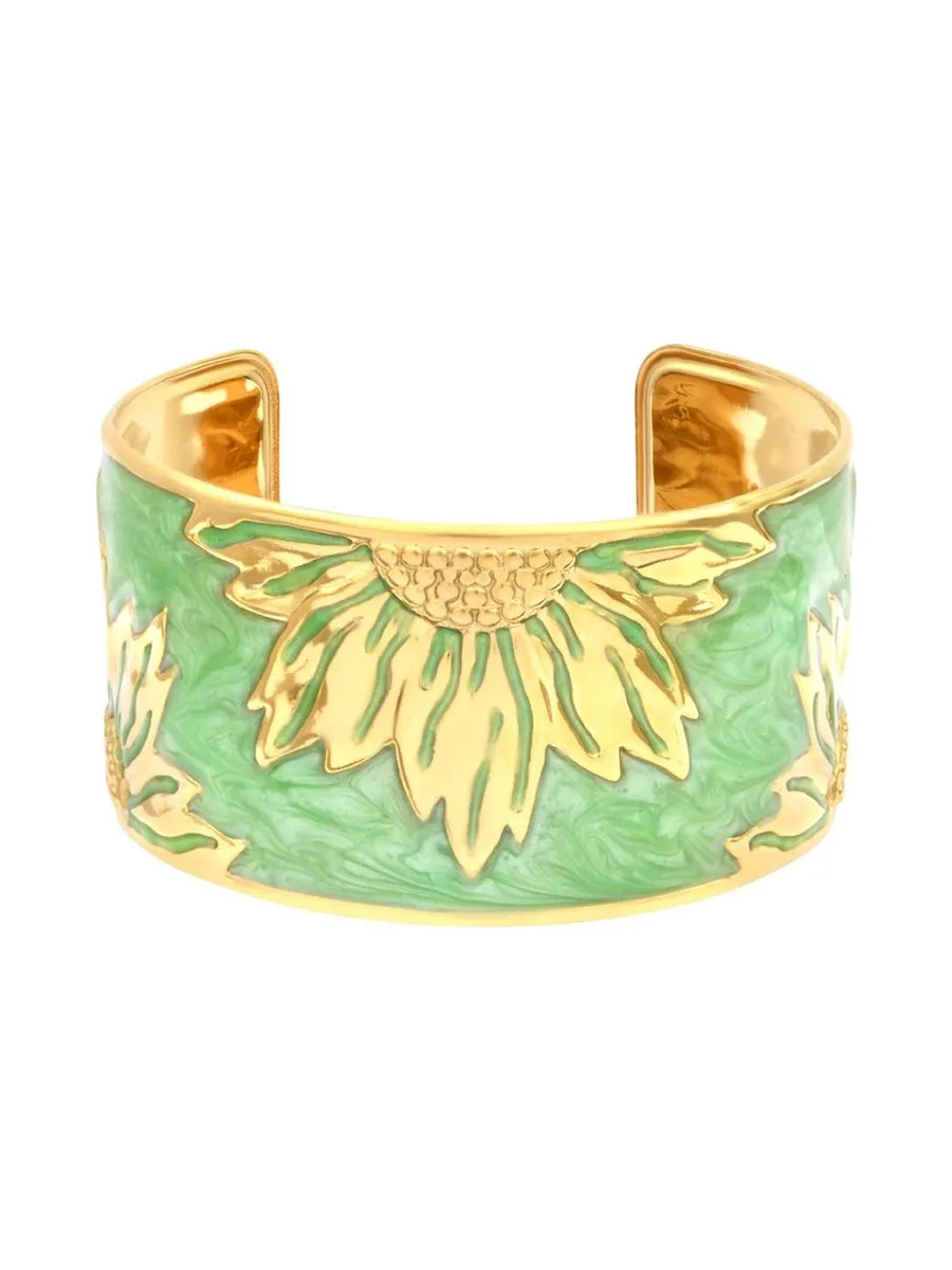 Bracelet Doré/Vert Femme Clio Blue Tournesol 1