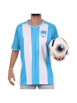 Argentine Maillot Supporter Bleu/Blanc Mixte Sport Zone 1
