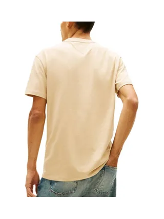 T-Shirt Beige Homme Tommy Hilfiger Tjm Reg Signature 2