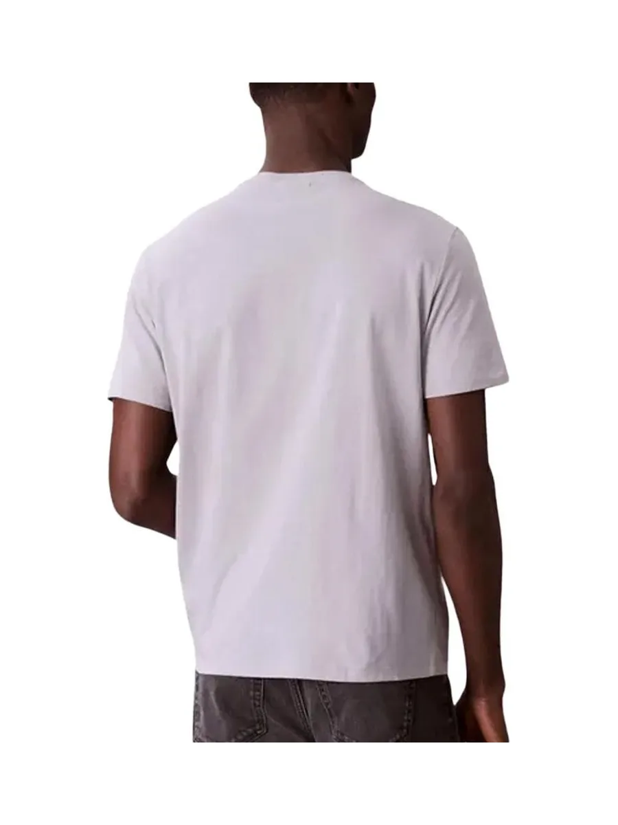 T-Shirt Gris Homme Calvin Klein Jeans Badge 30s Jersey-bright 3
