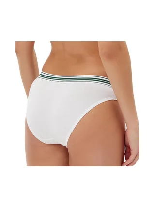 String Blanc/Vert Femme Lacoste More 2