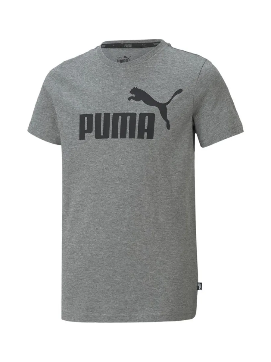 T-Shirt gris garçon Puma ESS Logo Tee 2