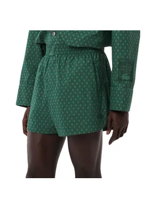 Short Vert Homme Lacoste Runway Print Popelin 1